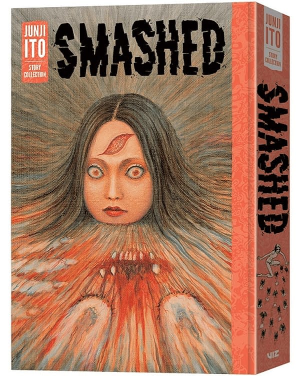 A render of Junji Ito's Smashed Book standing on its own.