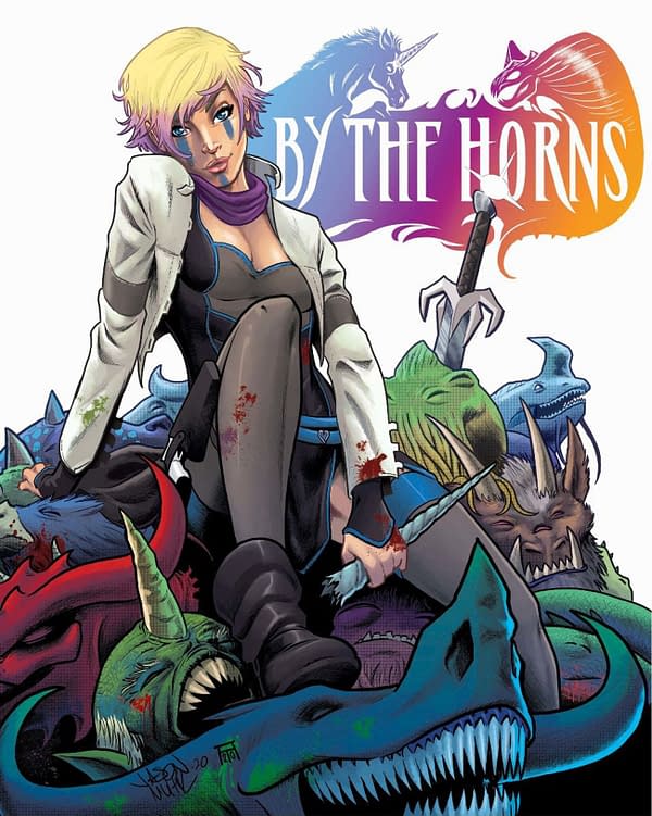 By the Horns #1 cover. Credit: Scout Comics.