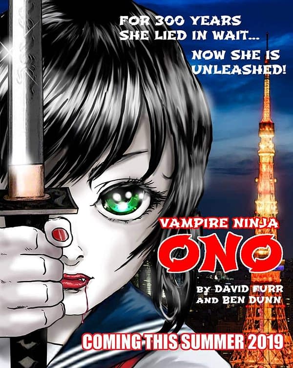 Vampire Ninja Ono from Antarctic Press in the Summer