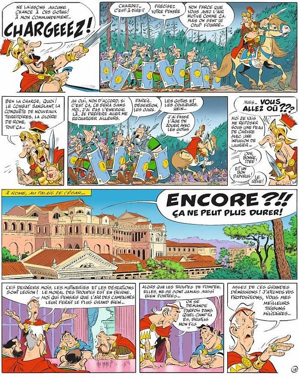 The First Two Pages of Asterix And The White Iris
