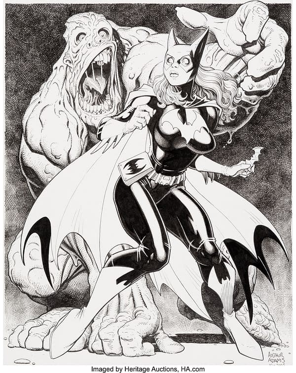 Arthur Adams Batgirl & Clayface Artwork At Heritage Auctions