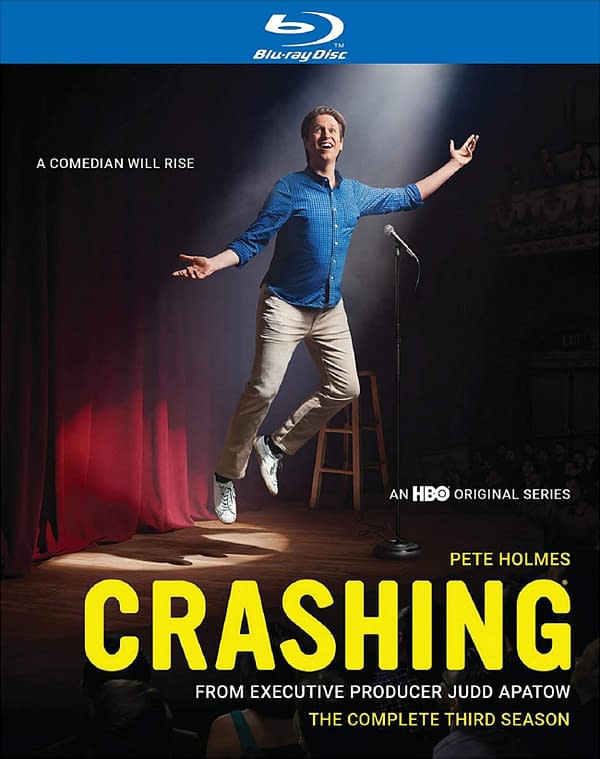 The cover of Crashing's Complete Third Season on Blu-ray, courtesy of HBO.