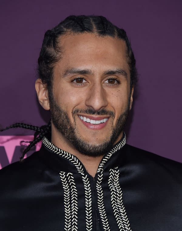 Colin Kaepernick arrives for the VH1's 3rd Annual 'Dear Mama: A Love Letter to Moms' on May 3, 2018 in Los Angeles, CA, photo by DFree/Shutterstock.com.