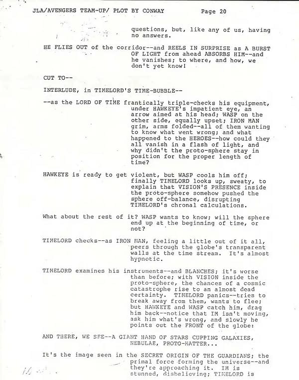 "The Plot Need Not Be The Best Possible"  Grant Morrison