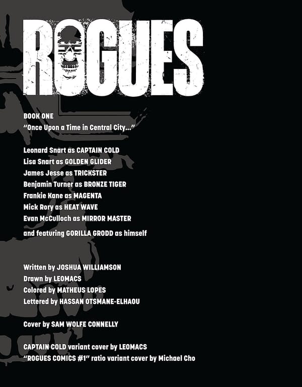 Interior preview page from Rogues #1