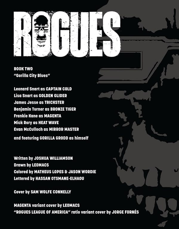 Interior preview page from Rogues #2