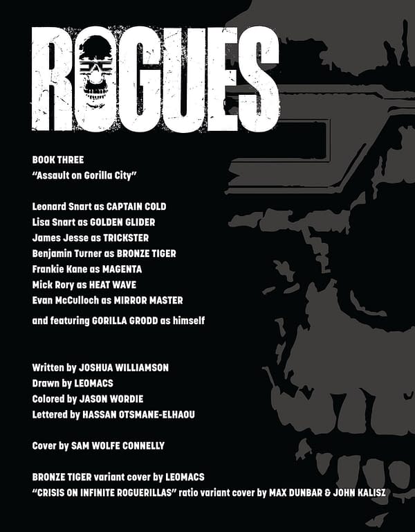 Interior preview page from Rogues #3