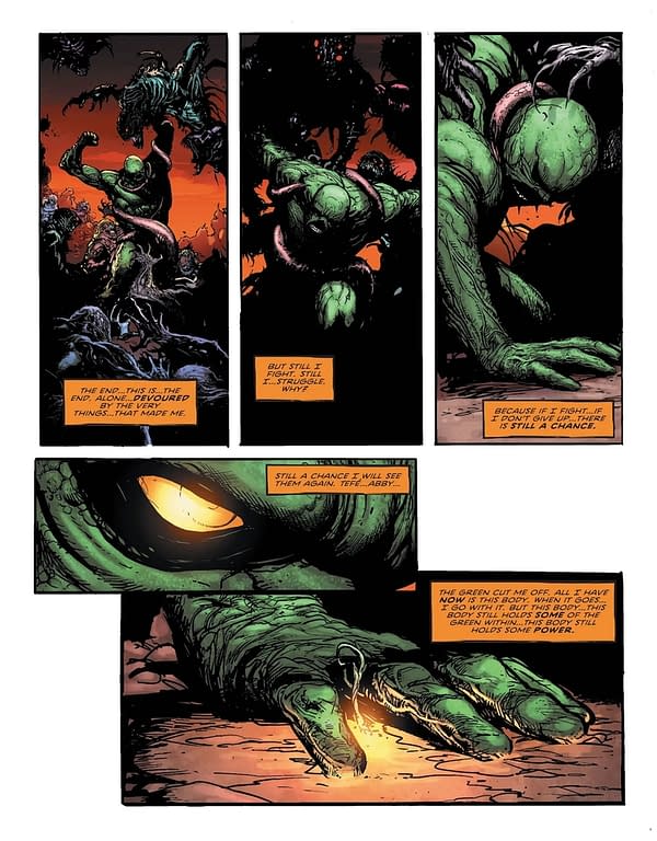 Interior preview page from Swamp Thing: Green Hell #3