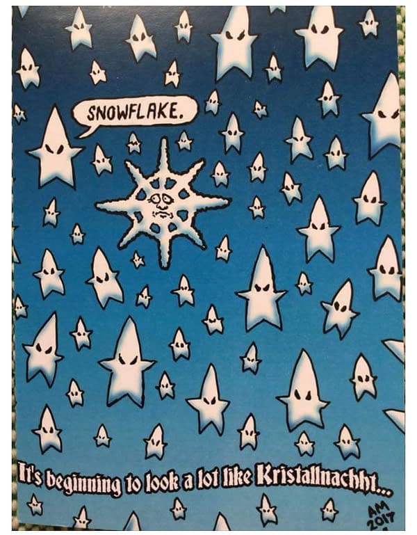 Alan Moore Snowflakes Christmas Card for 2017