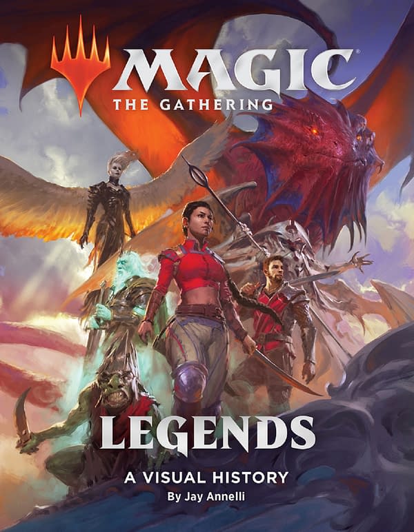 The cover of Magic: The Gathering: Legends: A Visual History, courtesy of WotC.