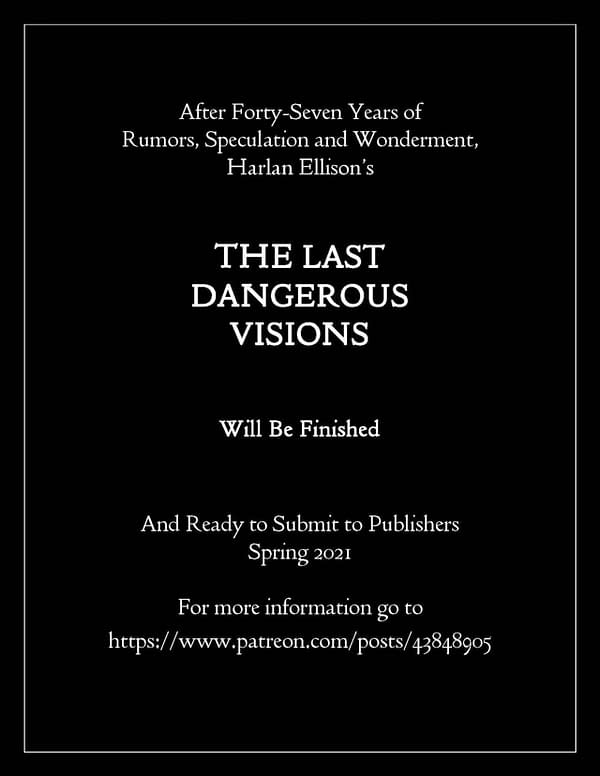 The Last Dangerous Visions: JMS Prepares "Lost" Harlan Ellison Book