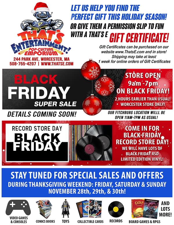 Black Friday Comic Book Stores