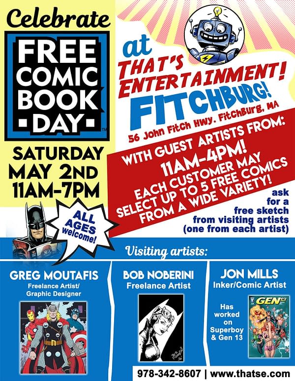 Free Comic Book Day Tomorrow. And Also Comics Giveaway Day