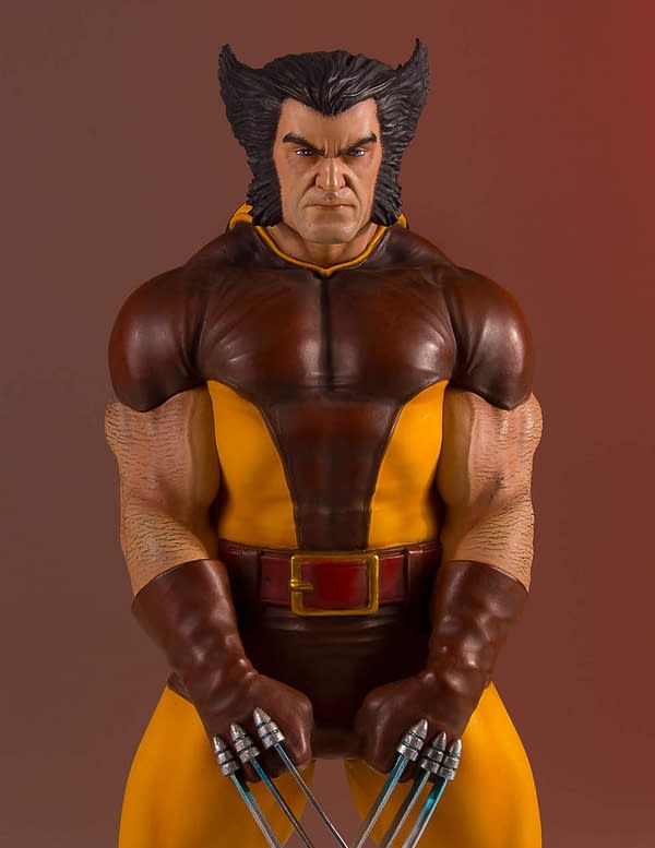 Gentle Giant Wolverine Brown Suit Statue 6