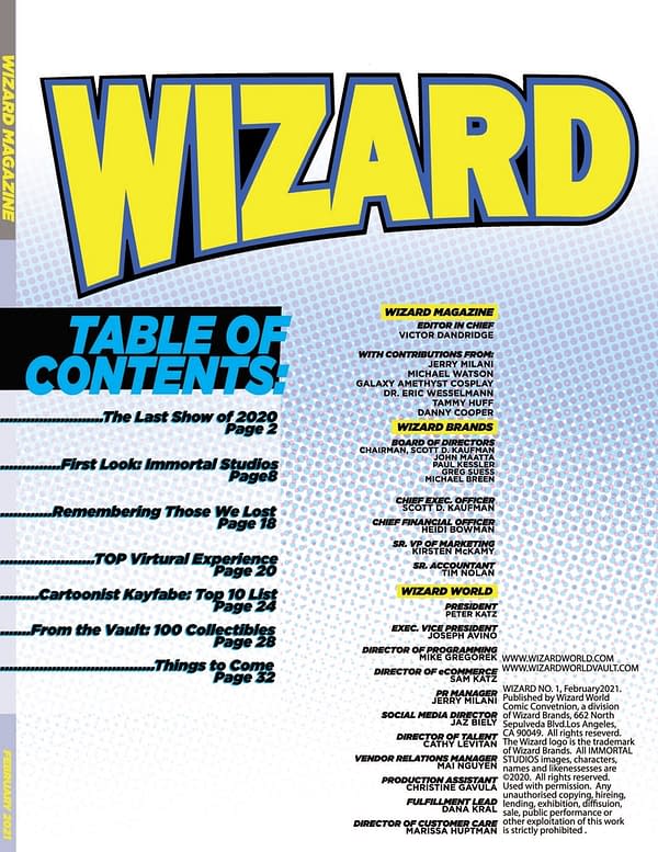 Wizard Magazine Returns To Celebrate Most Dangerous Comic Con ever