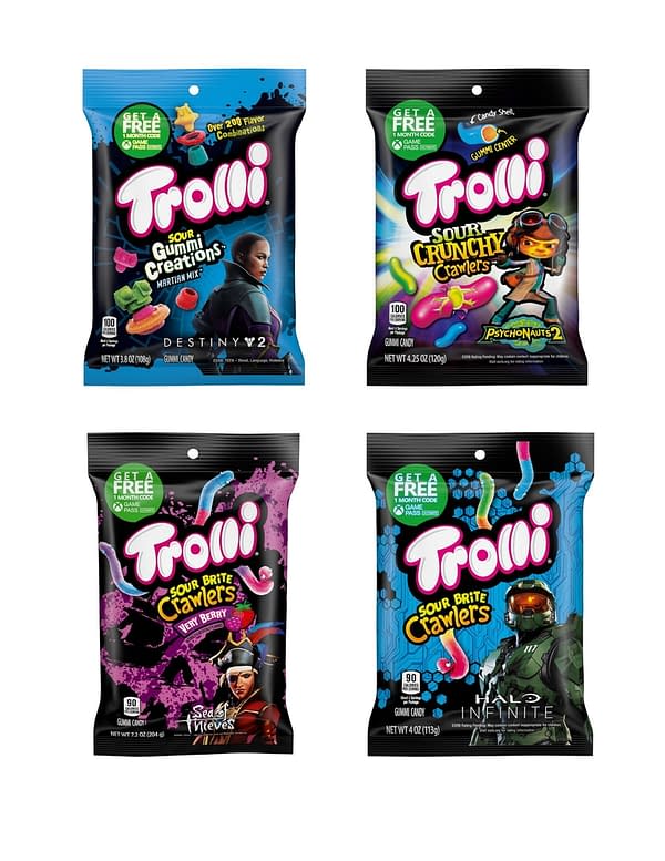 A look at some of the new packaging rolling out for the anniversary, courtesy of Trolli.