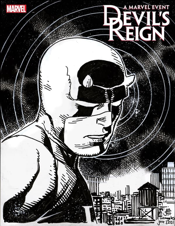 Cover image for DEVIL'S REIGN 3 CHEUNG HEADSHOT SKETCH VARIANT