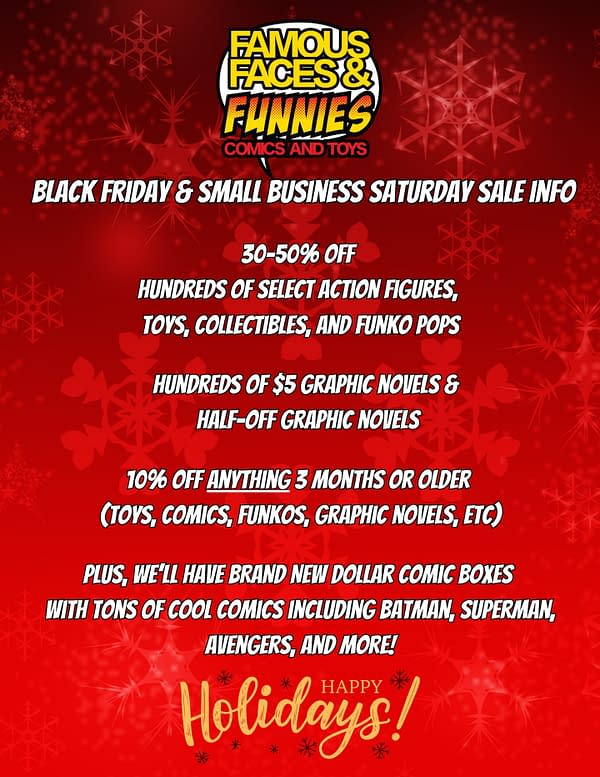 35 Black Friday Comic Shops