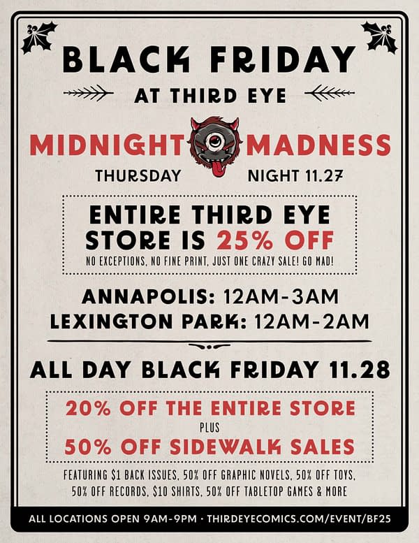 Black Friday Comic Book Stores