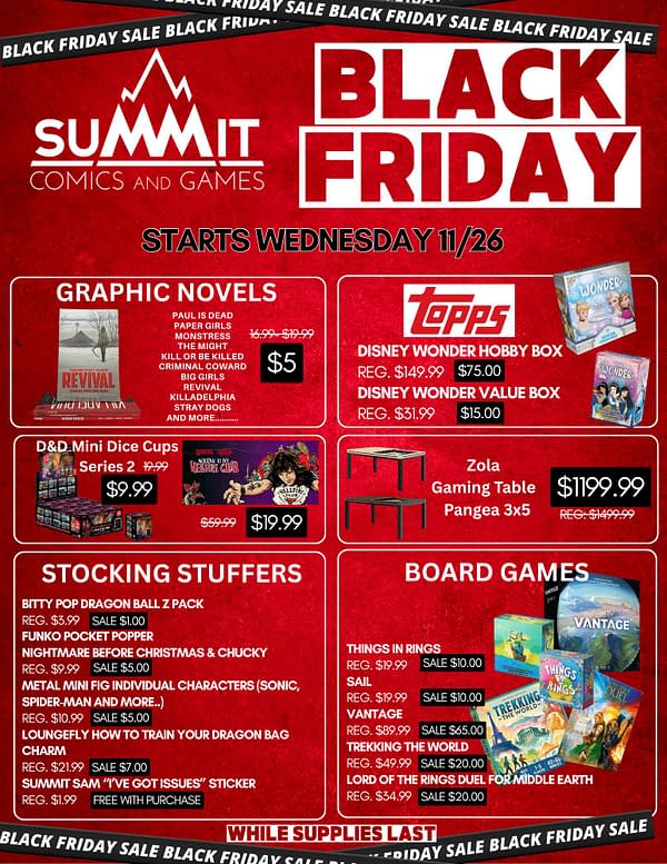 104 Black Friday Sales From Comic Book Stores Today