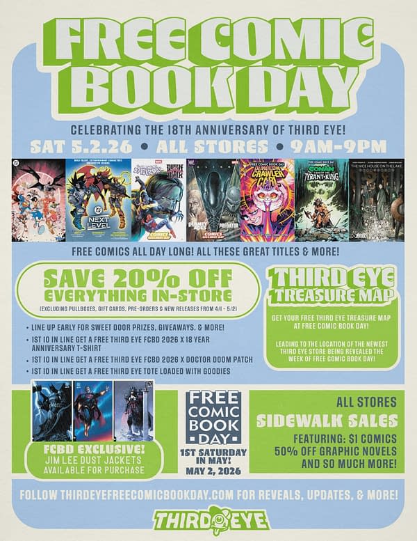 Free Comic Book Day Tomorrow. And Also Comics Giveaway Day