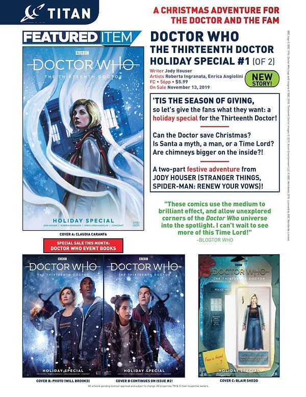 Doctor Who Get A Christmas Special - But Only In Comics