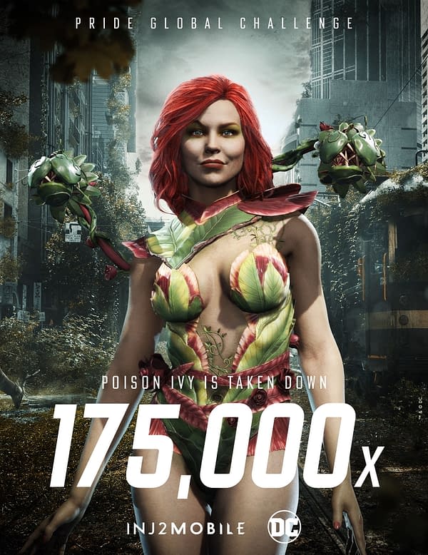 Is DC Comics' "Pride Global Challenge" really going to kill Poison Ivy? Courtesy of WB Games.