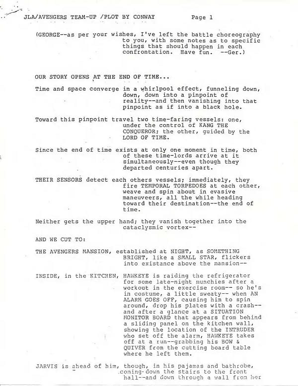 "The Plot Need Not Be The Best Possible"  Grant Morrison