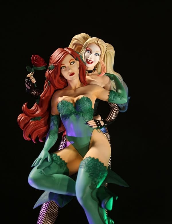 The Straightwashing Of Harley Quinn and Poison Ivy Continues In Statue Form