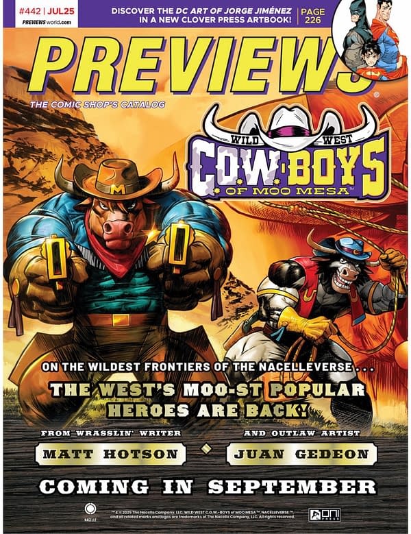 C.O.W.-Boys of Moo Mesa on Cover Of First Digital Diamond Previews