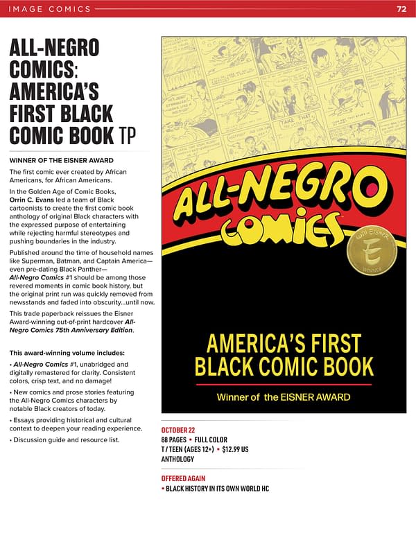 Image Comics October 2025 Solicits