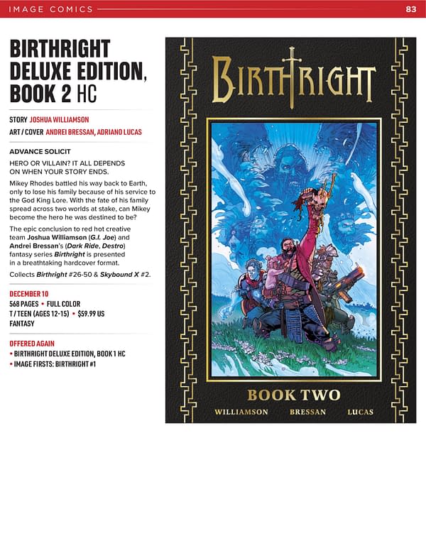 Image Comics October 2025 Solicits