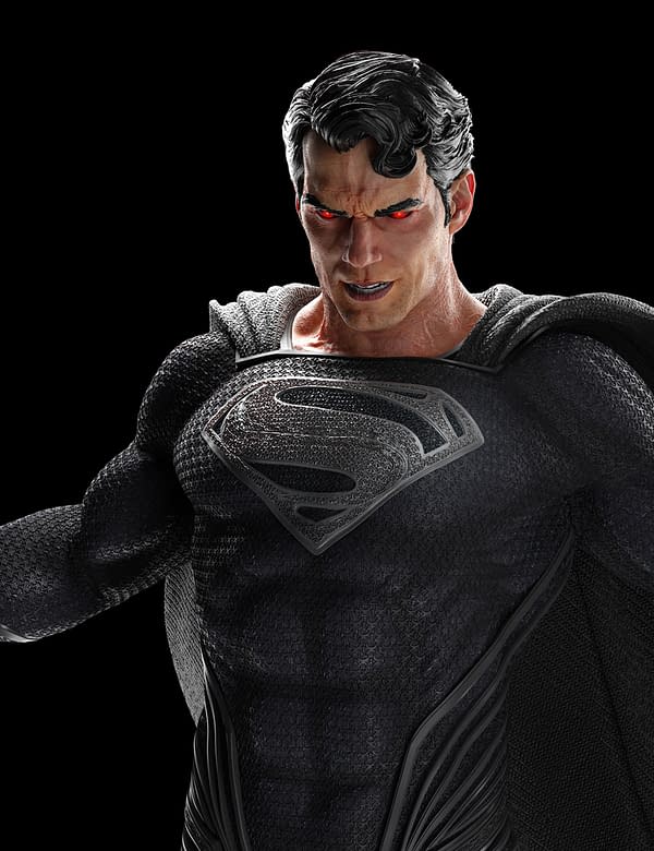 Superman Gets 1,000LE Black Suit Statue From Weta Workshop