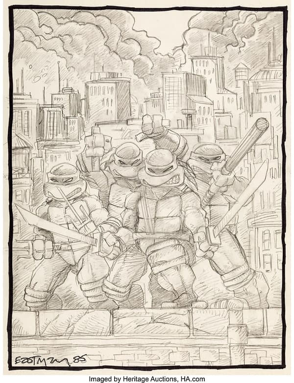 Teenage Mutant Ninja Turtles Original Art Auctioned From $1 to $1100