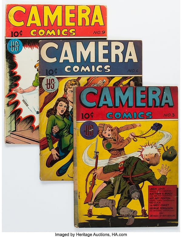 Camera Comics #3, 6, and 9 Group (U. S. Camera Publishing Corp., 1945-46)