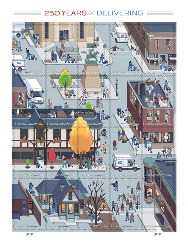 Chris Ware Stamp Collection For U.S. Postal Service's 250th Anniversary