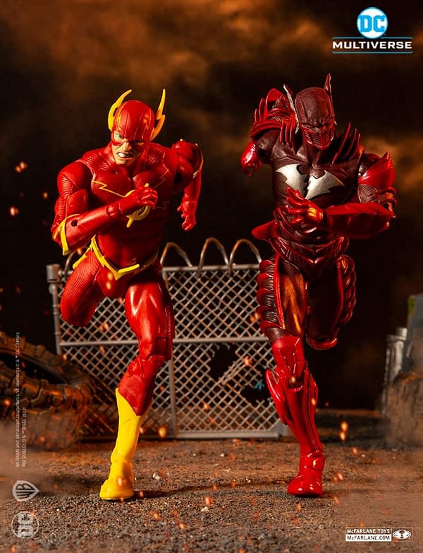 The Flash Races Red Death in this McFarlane Toys Two-Pack