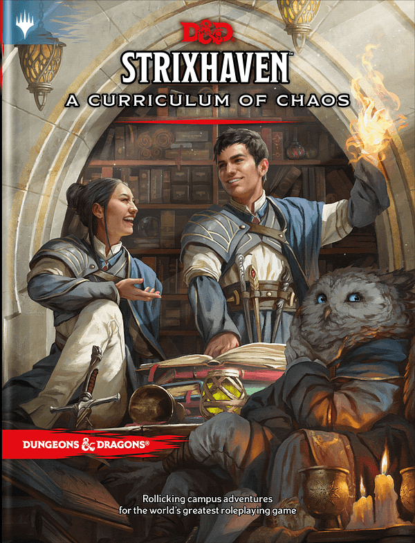 The main cover for Dungeons & Dragons - Strixhaven: A Curriculum Of Chaos. Courtesy of Wizards of the Coast.