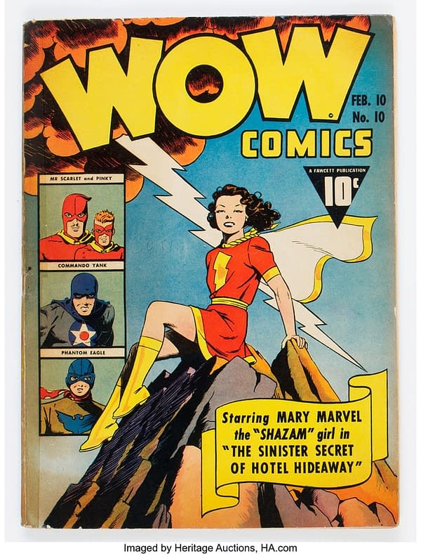 Mary Marvel Strikes A Pose For Wow Comics #10 At Heritage Auctions