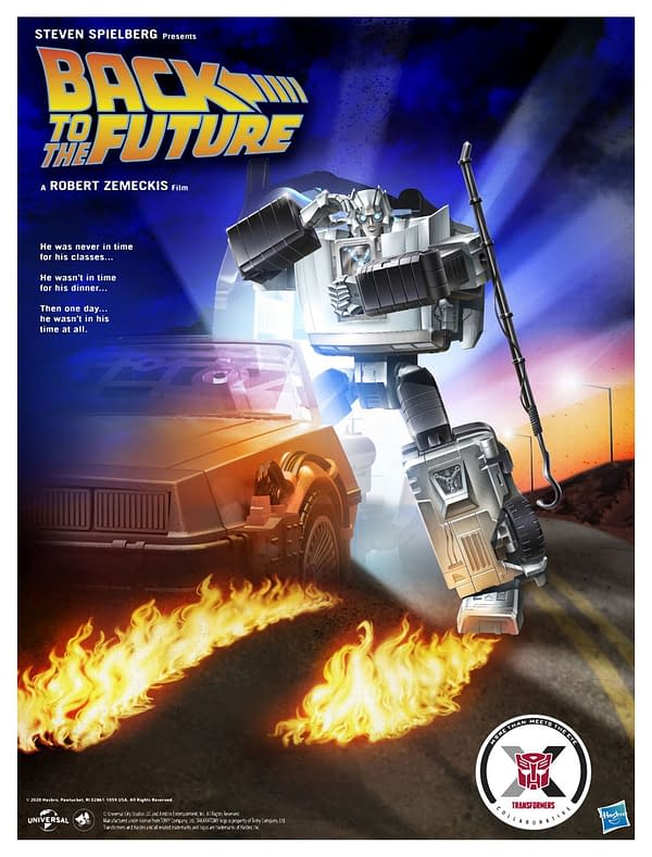 Transfomers X  Back to the Future Gigawatt Autobot Hasbro Reveal