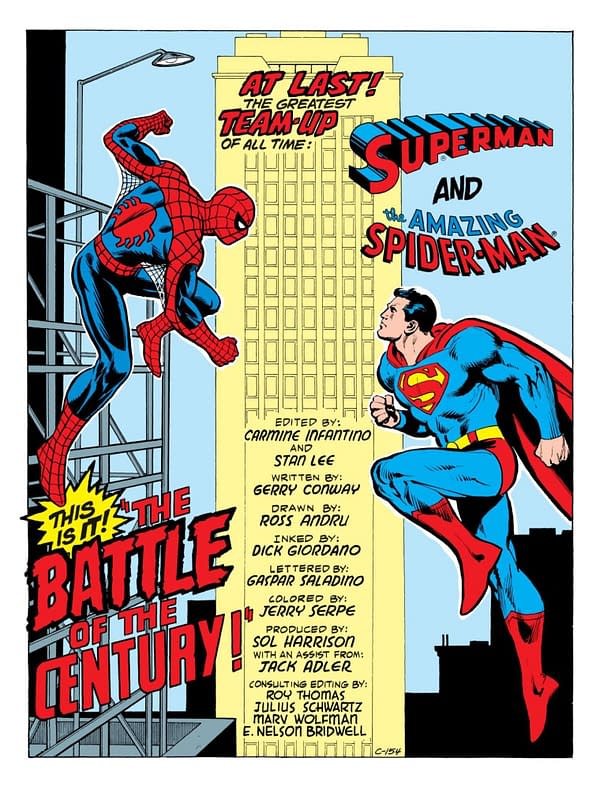 Interior preview page from Superman vs The Amazing Spider-Man #1 Facsimile Edition