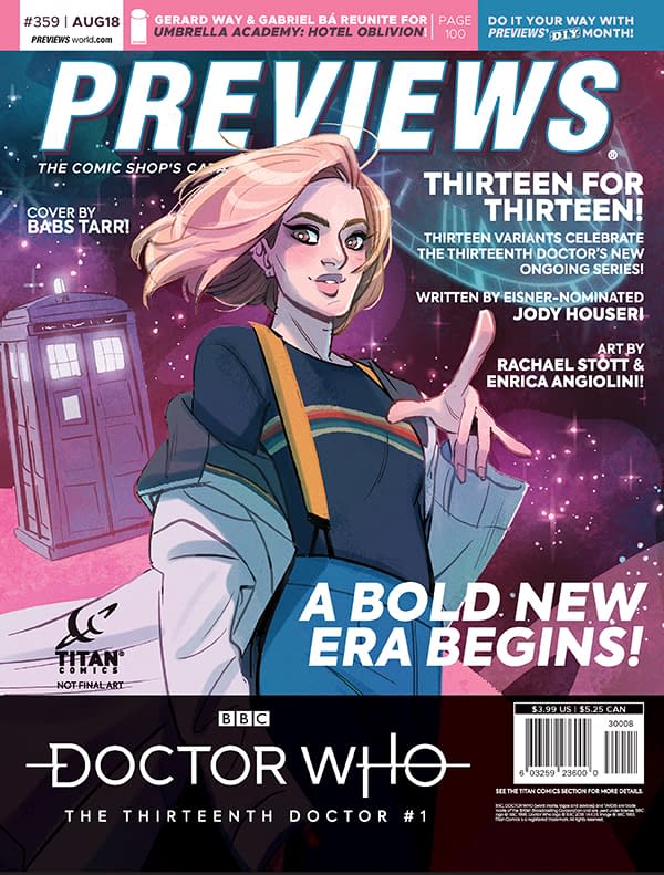 13th Doctor Who and 15th Walking Dead Anniversary on Next Week's Previews Covers