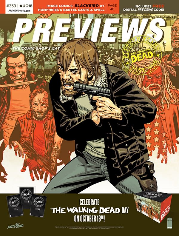13th Doctor Who and 15th Walking Dead Anniversary on Next Week's Previews Covers