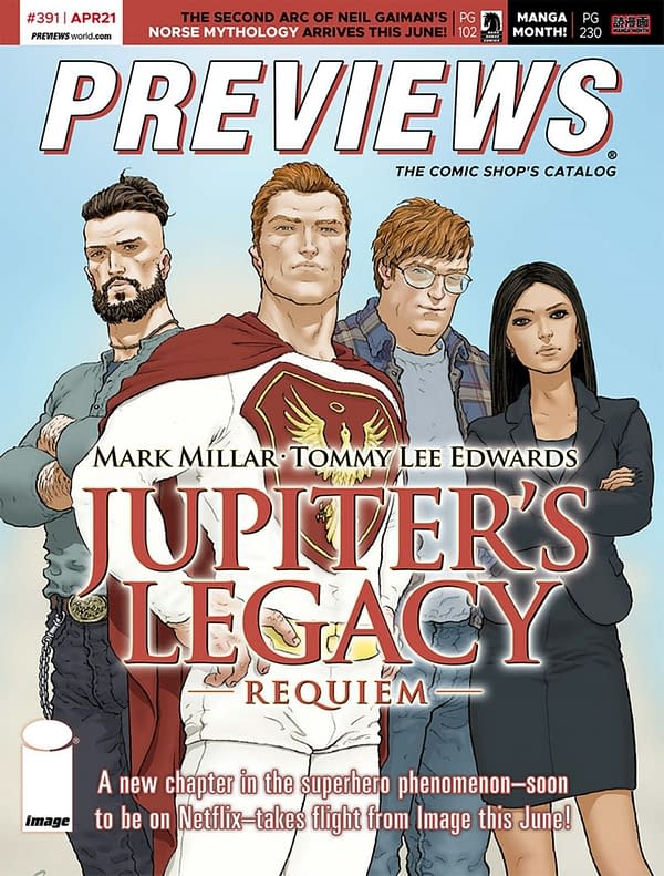 Jupiter's Legacy & Boba Fett On Next Week's Previews Catalogue Covers