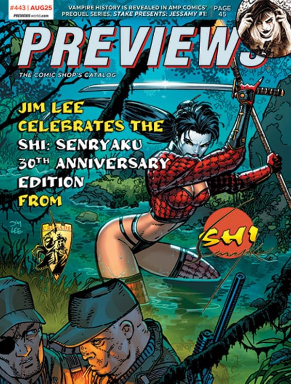 Jim Lee's Shi On The Cover Of Diamond Previews Digital Cataglog