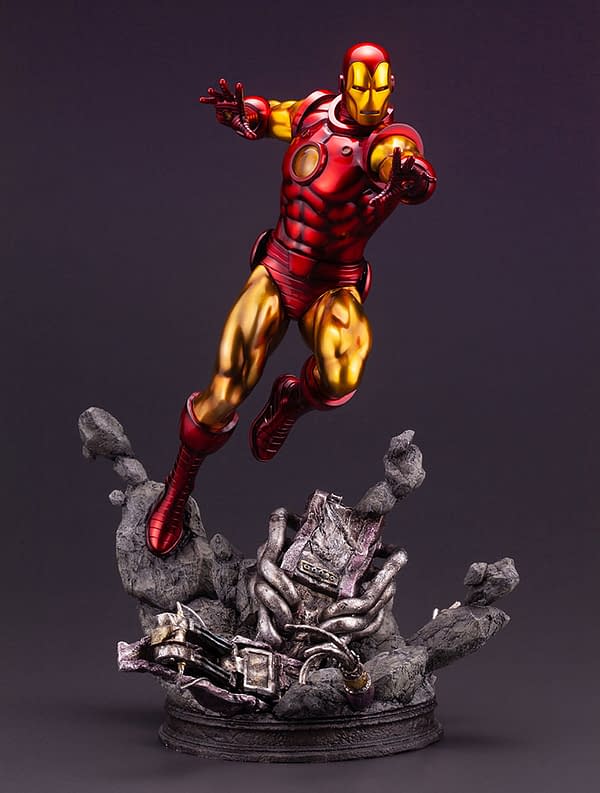 Iron Man Blasts His Way Into Kotobukiya With New Marvel Fine Art Statue