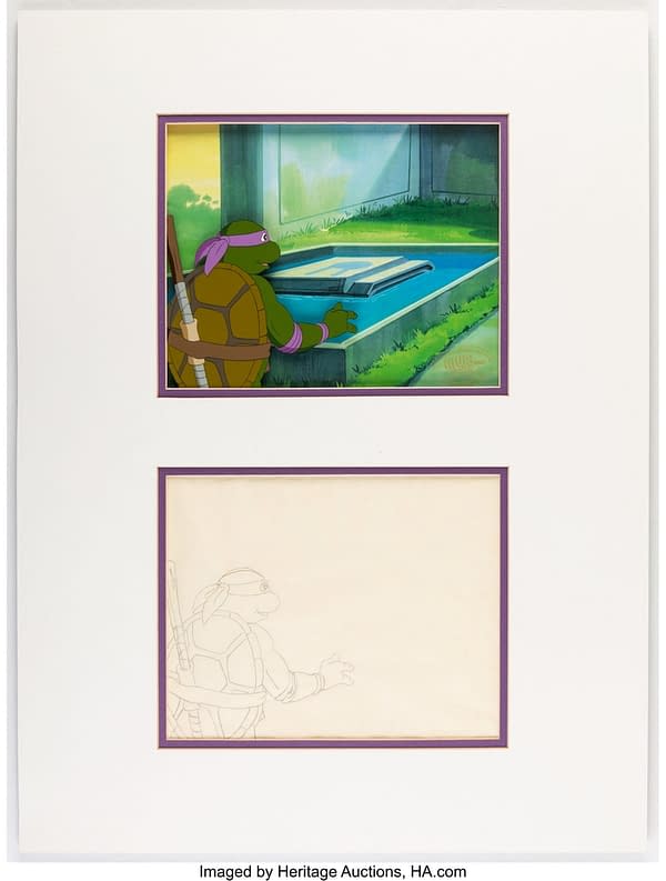 Teenage Mutant Ninja Turtles Donatello Production Cel (Murakami-Wolf-Swenson, c. 1987-96). Credit: Heritage
