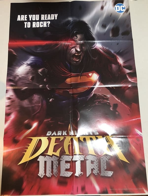 Death Metal #1 Superman Variant Cover Promotional Poster