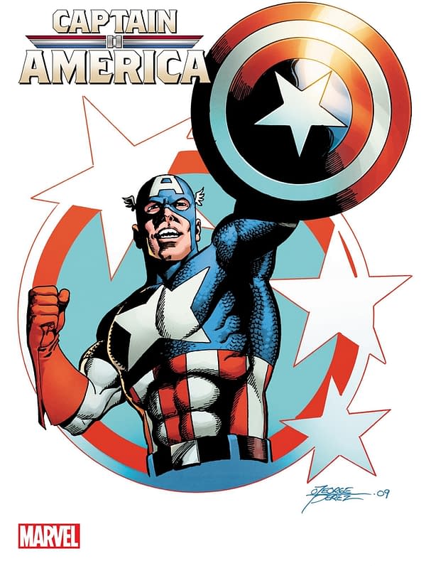 Cover image for CAPTAIN AMERICA 1 GEORGE PEREZ VARIANT