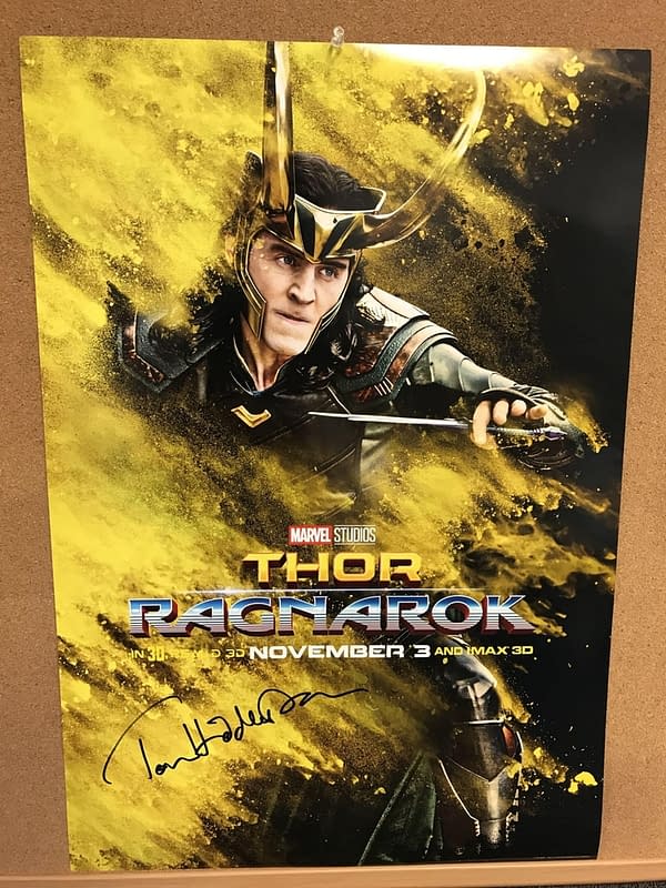 You Could Win a Thor: Ragnarok Poster Signed by Tom Hiddleston